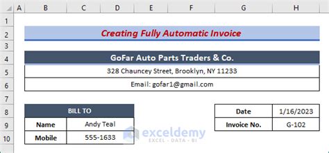 Fully Automatic Invoice in Excel に対する画像結果