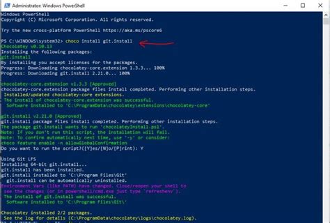 Image result for PowerShell Install Git Chokey