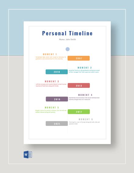 27+ Personal Timeline Templates - PDF