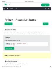Afbeeldingsresultaten voor Access Items in a List Python
