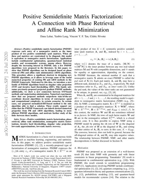 Image result for Factorization of a Positive Definite Matrix