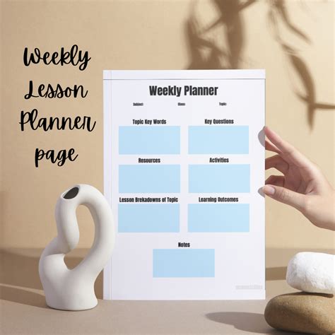 Image result for Weekly Lesson Planner Template