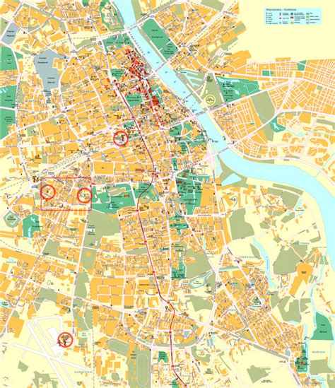 Image result for Warsaw City Map