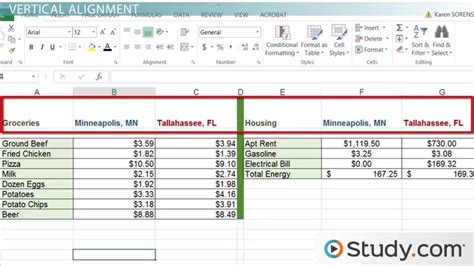 Format Cell Alignment in Excel に対する画像結果