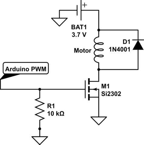 Afbeeldingsresultaten voor Arduino MOS FET Motor Control