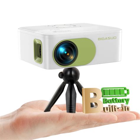 Amazon.com: Mini Projector Battery Powered with Bluetooth - Native HD ...