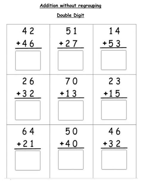 Afbeeldingsresultaten voor Double Digity Addition