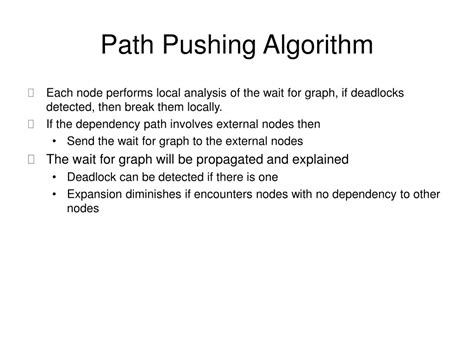 Path Pushing Algorithm in Distributed System に対する画像結果