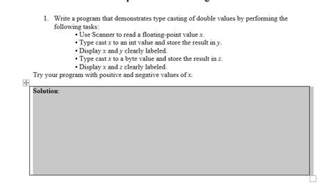 Image result for Write a Program to Show Type Casting in Java