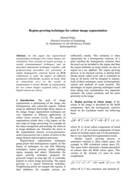Region Growing Segmentation Python に対する画像結果
