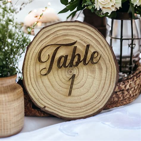 Image result for Rustic Wedding Table Numbers
