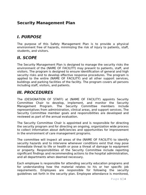 Security Management Plan Sample に対する画像結果