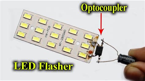 Image result for Optocoupler LED Flasher Circuit
