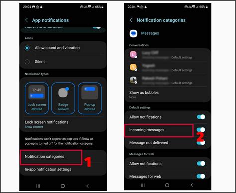 Toradh íomhá ar Google Messaging Notifications