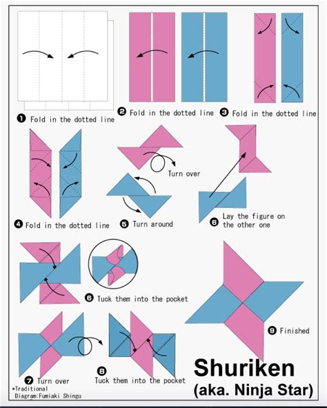 Toradh íomhá ar How to Make a Origami Shuriken