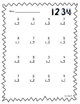 Image result for Addition Fact Fluency Worksheets