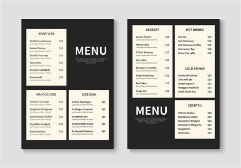 Professional Layout Design for Menu に対する画像結果