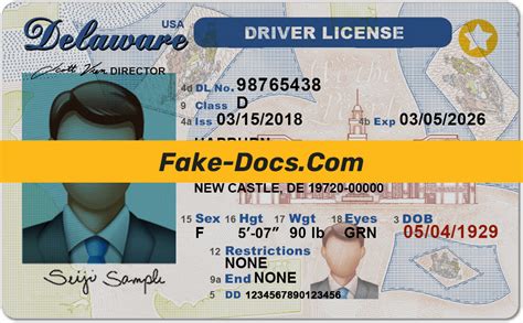 Image result for Delaware Driver License Sample
