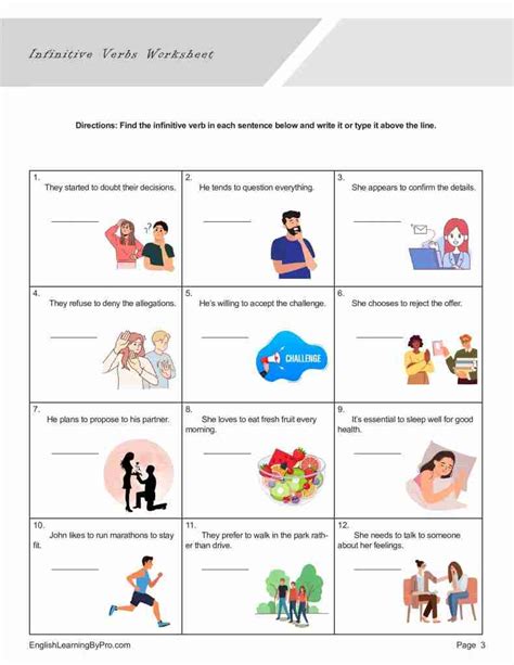 Afbeeldingsresultaten voor To-Infinitive Worksheet