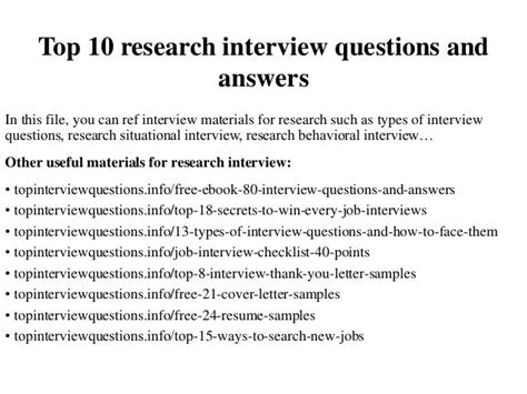 Image result for Sample Questions for Interview Research