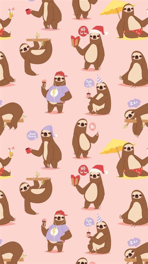 Sloth Cartoon Wallpapers - Wallpaper Cave