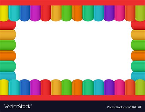 Colorful border design Royalty Free Vector Image