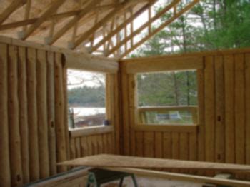 Image result for Stockade Style Log Cabin