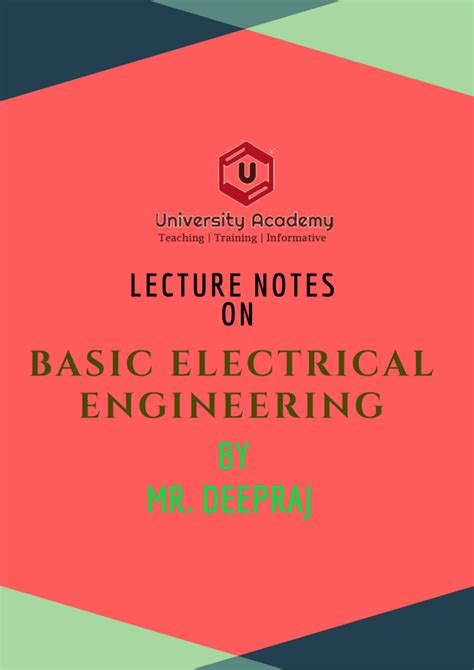 Basic Electrical Engineering Cute Cover Page に対する画像結果