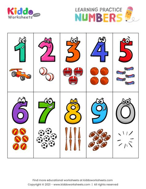 Free Printable Number Worksheets に対する画像結果