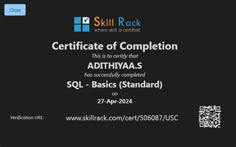 Skillrack SQL H006 Create Insert Basics に対する画像結果