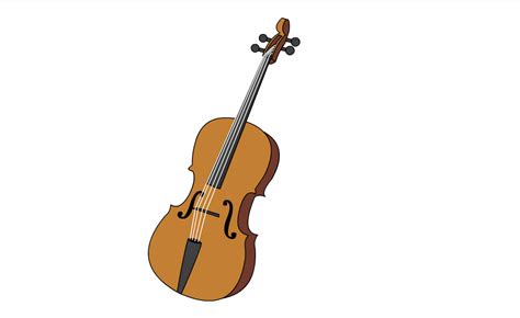 Toradh íomhá ar Simple Line Drawing of Cello