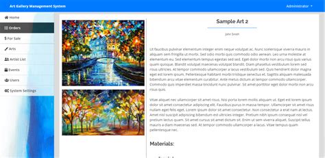 Art Gallery PHP MySQL に対する画像結果