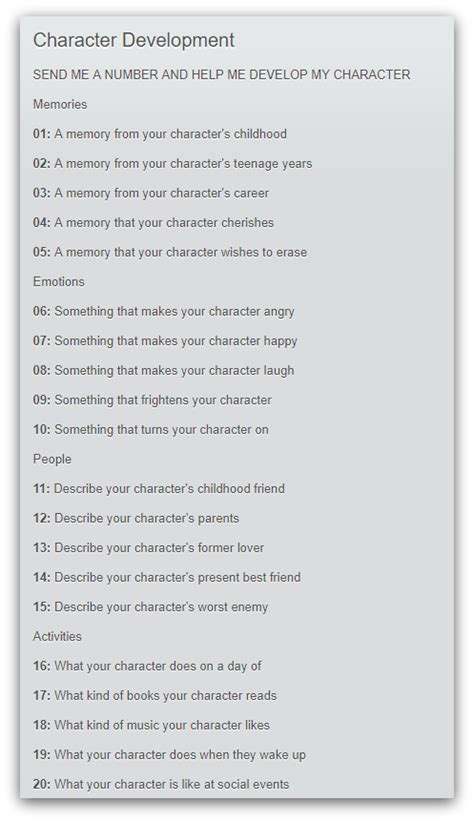 Image result for Writing Character Development