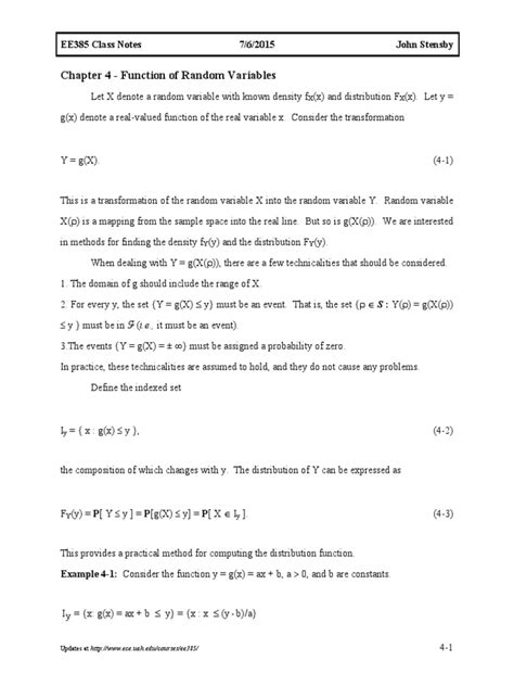 Image result for PDF of a Function of a Random Variable