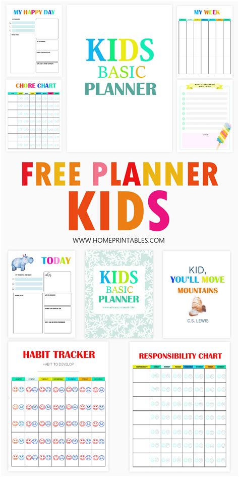 Image result for Weekly Homework Planner Kids
