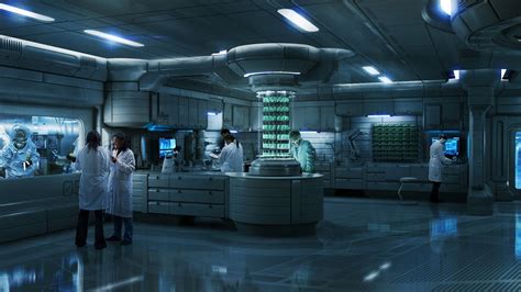 Image result for Futuristic Science Lab Interior