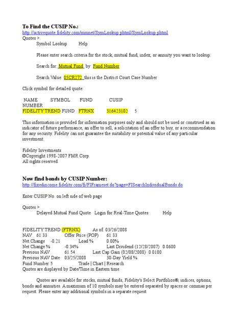 Image result for CUSIP Search