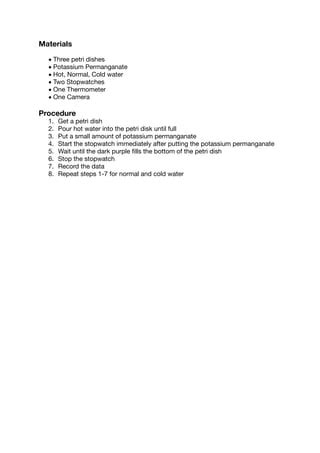 Image result for Observation in Diffusion Lab