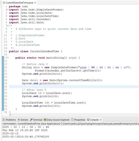 Image result for Current Date in Java