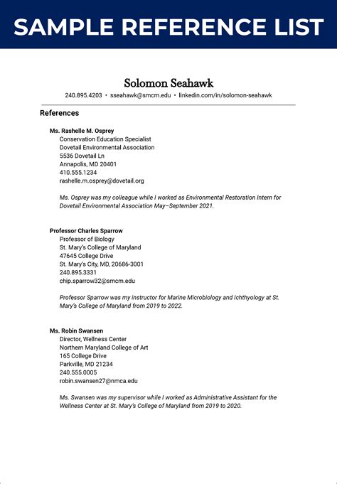 Image result for Example of a Good Reference