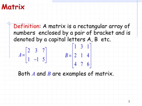 Image result for Matrices Definition