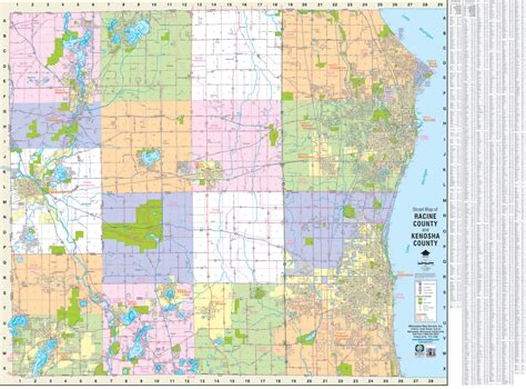 Image result for Racine County Zip Code Map