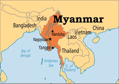 Image result for Myanmar Map for Kids