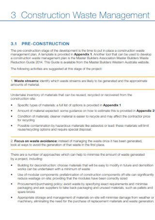 Toradh íomhá ar Hazardous Waste Management Plan Template