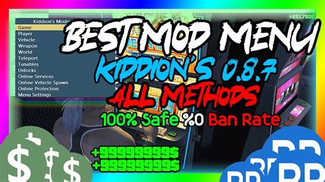 GTA V Online PC 1.50 BEST MOD MENU | KIDDION'S MENU | CASINO RIGGING ...