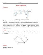Image result for Shortest Path Problem Graph PDF