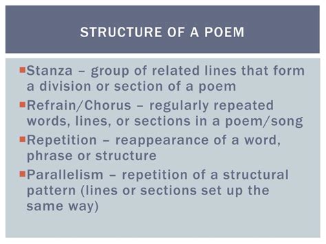 Image result for Poetry Text Structure
