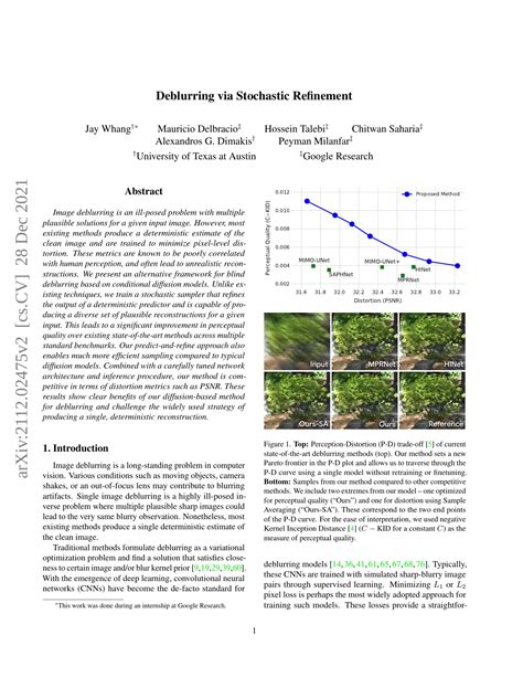 Afbeeldingsresultaten voor Diffusion Model Deblurring