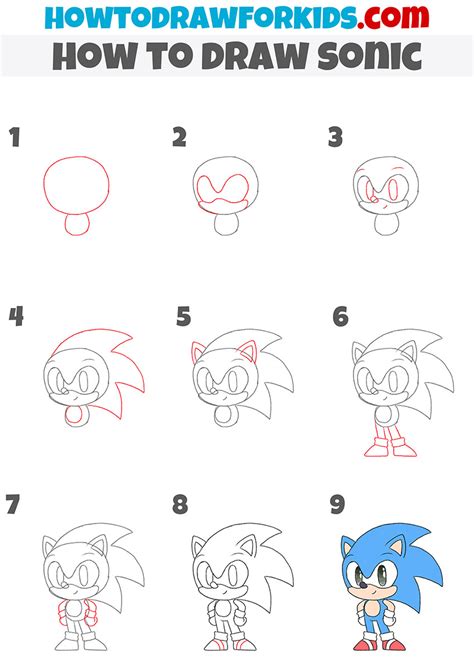Image result for How to Draw Blue Sonic