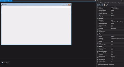 Image result for MenuStrip C# Visual Studio